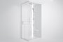 Novellini Glax 2 2.0 A Hammam 90 x 90cm Multifunction Shower Cubicle with 2 Sliding Doors & 2 Fixed In Line Panels (Corner Entry)