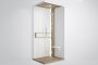 Novellini Glax 2 2.0 A Hydro Plus 80 x 80cm Multifunction Shower Cubicle with 2 Sliding Doors & 2 Fixed In Line Panels (Corner Entry)