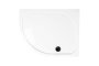 Coram 1200 x 900mm Offset Quadrant Stone Resin Left Hand Shower Tray - White