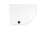 Coram 1200 x 900mm Offset Quadrant Stone Resin Right Hand Shower Tray - White