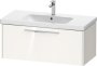 Duravit D-Code 984mm x 460mm 1 Drawer Wall Hung Vanity Unit - Gloss White