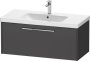 Duravit D-Code 984mm x 460mm 1 Drawer Wall Hung Vanity Unit - Matt Graphite