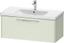 Duravit D-Code 984mm x 460mm 1 Drawer Wall Hung Vanity Unit - Pale Green