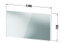 Duravit D-Code 1200mm x 700mm Illuminated Mirror - Matt Graphite