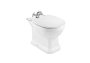 Roca Carmen Supralit Bidet Cover with Stainless Steel Hinges - White