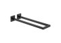 Roca Hotels Square 400mm Double Towel Rail - Matt Black