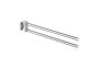 Roca Hotels Square 400mm Double Swivel Towel Rail - Chrome