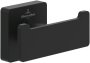 Villeroy & Boch Elements Striking Double Towel/Robe Hook - Matt Black