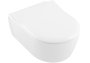 Villeroy & Boch Avento Wall-Mounted Pan & Slim Soft Close Seat Combi-Pack - White Alpin