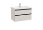 Roca Domi 800mm Two Drawer Vanity Unit with Basin - Nordic Ash