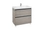 Roca Lander 800mm 2 Drawer Vanity Unit & Basin - City Oak