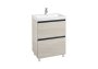 Roca Lander 600mm 2 Drawer Vanity Unit & Basin - Nordic Ash