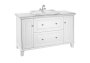 Roca Carmen 1300mm Vanity Unit (for Countertop Basin) - White Satin