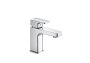 Roca L90 Compact Smooth Body Basin Mixer with Pop-Up Waste - Chrome