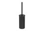 Roca Tempo Floor Standing Toilet Brush Holder - Brushed Titanium Black