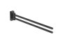 Roca Sonata Double Swivel Towel Rail - Matt Black