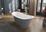 Trojan Bateaux 1700 x 745mm Twin Skin Acrylic Freestanding Boat Bath - Matt Grey