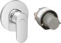 Hansgrohe Rebris S Single Lever Shower Mixer Set for Concealed Installation - Chrome