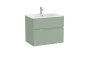 Roca Victoria-N 700mm Vanity Unit with Two Drawers & Basin - Sage Green