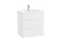 Roca Victoria-N 700mm Vanity Unit with Three Drawers & Basin - Matt White