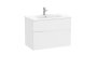 Roca Victoria-N 800mm Vanity Unit with Two Drawers & Basin - Matt White