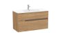 Roca Victoria-N 1000mm Vanity Unit with Two Drawers & Basin - Walnut