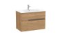 Roca Victoria-N 800mm Vanity Unit with Two Drawers & Basin - Walnut