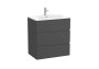 Roca Victoria-N 700mm Vanity Unit with Three Drawers & Basin - Onyx