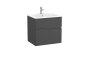 Roca Victoria-N 600mm Vanity Unit with Two Drawers & Basin - Onyx