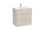 Roca Victoria-N 700mm Vanity Unit with Three Drawers & Basin - Light Ash