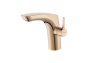 Roca Insignia Single Lever Medium Height Basin Mixer - Rose Gold