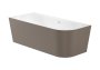 Roca Raina 1700mm Asymmetric Left Hand Corner Bath - Coffee