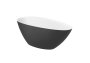 Roca Kauai 1600mm Freestanding Oval Bath with Drain - Onyx