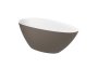 Roca Kauai 1600mm Freestanding Oval Bath with Drain - Coffee