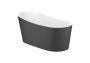 Roca Maui 1500mm Freestanding Bath with Click-Clack Waste - Onyx