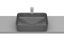 Roca Inspira 500mm Square Countertop Basin - Onyx