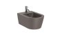 Roca Inspira Round Wall-Hung Bidet - Coffee