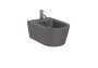 Roca Inspira Round Wall-Hung Bidet - Onyx