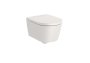 Roca Inspira Compact Round Wall-Hung Rimless Toilet - Beige