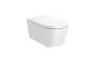 Roca Inspira Round Wall-Hung Rimless Toilet - White