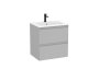 Roca Tenue 600mm 2 Drawer Vanity Unit & Basin - Pearl