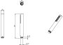 Villeroy & Boch Verve Slim Single Spray Hand Shower - Matt Brushed Nickel