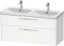 Duravit D-Code 1184mm x 460mm 2 Drawer Wall Hung Vanity Unit - Matt White