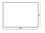 The White Space 1000 x 700mm Rectangular Non-Illuminated Mirror