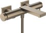 Hansgrohe Tecturis E Single Lever Bath Mixer for Exposed Installation - Brushed Bronze