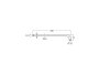 Roca Rainsense Straight 500mm Wall Arm for Shower Head - Chrome