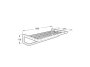 Roca Tempo Towel Rack with Towel Rail - Chrome