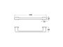 Roca Record 440mm Towel Rail - Chrome