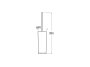 Roca Sonata Floor Standing Toilet Brush Holder - Matt Black