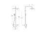 Roca Deck Thermostatic Shower Column with Shelf & Square Head - Chrome